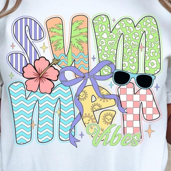 Coquette Summer Vibes Shirt, Preppy Summer Shirt - Picture 2 of 4